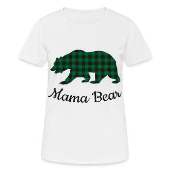 Mama Bear - Frauen T-Shirt atmungsaktiv - Weiß - Vorne - AI Model Female 172 dark (172cm)