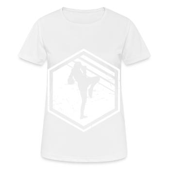 Thai Boxing Muay Thai Thai Boxing Men Thai Boxer - Women's Breathable T-Shirt - white - Front - AI Model Female 172 dark (172cm)