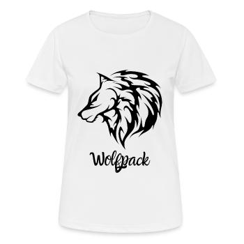 Loup - T-shirt respirant Femme - blanc - Devant - AI Model Female 172 dark (172cm)