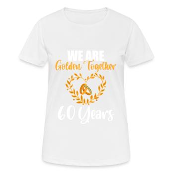 Amour Relation Anniversaire Époux Nous Sommes - T-shirt respirant Femme - blanc - Devant - AI Model Female 172 dark (172cm)