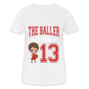 Coach Player Team Rebound Court Collection The - Frauen T-Shirt atmungsaktiv - Weiß - Vorne - AI Model Female 172 dark (172cm)