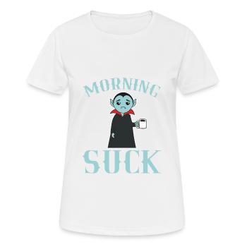 Matin sucer la chemise d'Halloween pour le 31 - T-shirt respirant Femme - blanc - Devant - AI Model Female 172 dark (172cm)