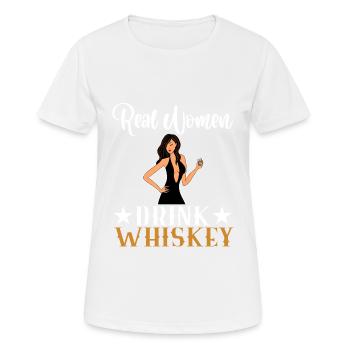 Sober Girl Power Drunkard Beer Whiskey Top - Women's Breathable T-Shirt - white - Front - AI Model Female 172 dark (172cm)