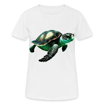 Die Grüne Meeresschildkröten sind prächtige Tiere - Frauen T-Shirt atmungsaktiv - Weiß - Vorne - AI Model Female 172 dark (172cm)