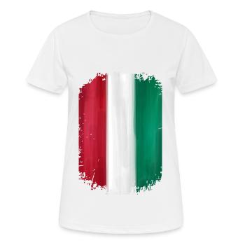 Drapeau de l'italie - T-shirt respirant Femme - blanc - Devant - AI Model Female 172 dark (172cm)