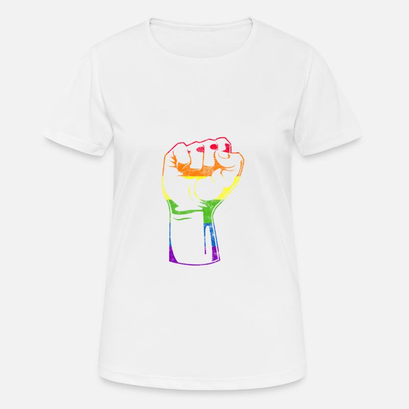 Human Rights - Women's Breathable T-Shirt - white