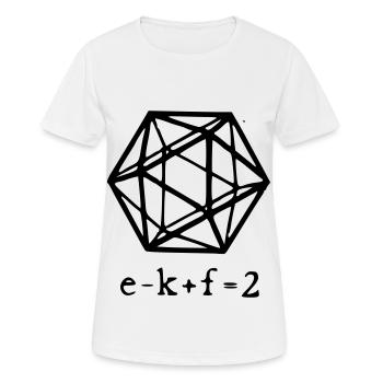 taux de polyénume - T-shirt respirant Femme - blanc - Devant - AI Model Female 172 dark (172cm)