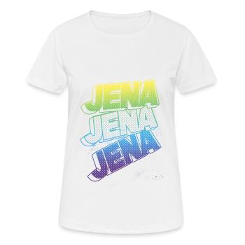Jena Allemagne City Font Skyline Accueil - T-shirt respirant Femme - blanc - Devant - AI Model Female 172 dark (172cm)