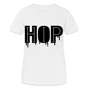 Hip Hop - T-shirt respirant Femme - blanc - Devant - AI Model Female 172 dark (172cm)