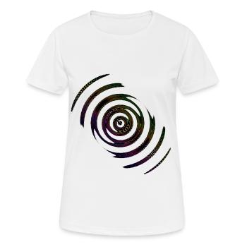 Regenbogen art - Frauen T-Shirt atmungsaktiv - Weiß - Vorne - AI Model Female 172 dark (172cm)