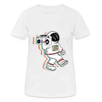 Sind Sie ein Fan der Astronomie? Ein - Frauen T-Shirt atmungsaktiv - Weiß - Vorne - AI Model Female 172 dark (172cm)