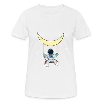 Bist du ein Fan der Astronomie? Ein - Frauen T-Shirt atmungsaktiv - Weiß - Vorne - AI Model Female 172 dark (172cm)