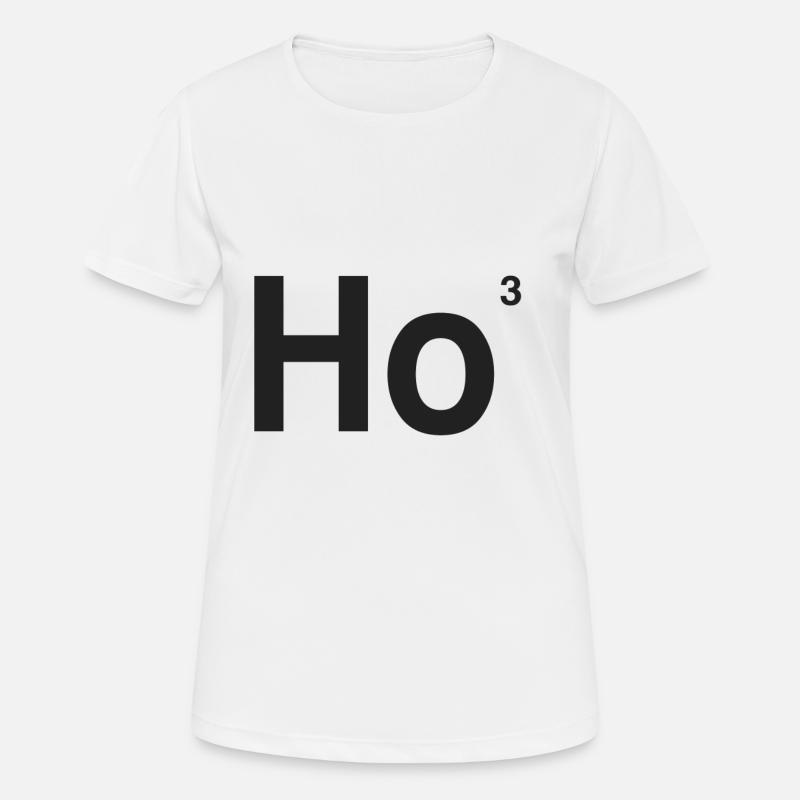 Ho Ho Ho - Women's Breathable T-Shirt - white