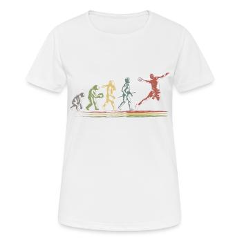 Un excellent teeshirt de handball pour les - T-shirt respirant Femme - blanc - Devant - AI Model Female 172 dark (172cm)