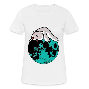 Erde Natur Tierschutz Eisbär Ripp Konsum Bär - Frauen T-Shirt atmungsaktiv - Weiß - Vorne - AI Model Female 172 dark (172cm)