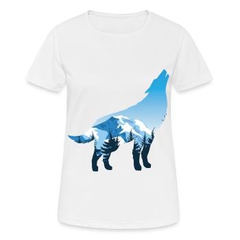 Fantastisches WolfTStück für WerwolfFanTStück " - Frauen T-Shirt atmungsaktiv - Weiß - Vorne - AI Model Female 172 dark (172cm)