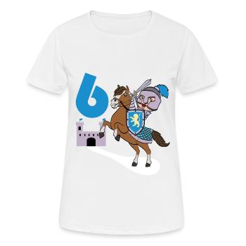 6th Birthday Great gift idea for every knight and - Women's Breathable T-Shirt - white - Front - AI Model Female 172 dark (172cm)