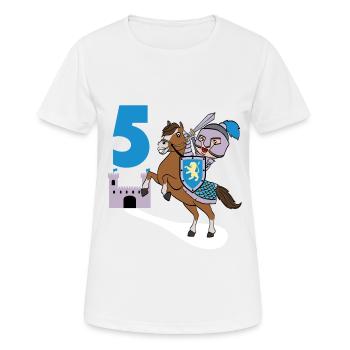 5th Birthday Great gift idea for every knight and - Women's Breathable T-Shirt - white - Front - AI Model Female 172 dark (172cm)
