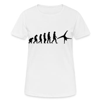Handstand wheel flick cartwheel gymnastics - Women's Breathable T-Shirt - white - Front - AI Model Female 172 dark (172cm)