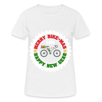 Joyeux vélomas Joyeux nouvel équipement Joyeux - T-shirt respirant Femme - blanc - Devant - AI Model Female 172 dark (172cm)