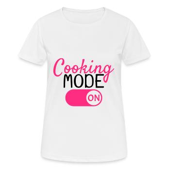 Kochen Koch - Frauen T-Shirt atmungsaktiv - Weiß - Vorne - AI Model Female 172 dark (172cm)