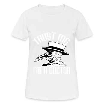 "Trust Me I'm A Doctor" Hospital Nice Hospital - Frauen T-Shirt atmungsaktiv - Weiß - Vorne - AI Model Female 172 dark (172cm)