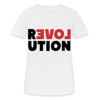 REVOLUTION Love - Women's Breathable T-Shirt - white - Front - AI Model Female 172 dark (172cm)