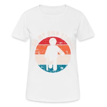 Je fais toutes mes propres cascades Blessures - T-shirt respirant Femme - blanc - Devant - AI Model Female 172 dark (172cm)