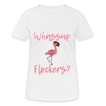 Flock Sunglasses Summer Vacation Animal Rights - Frauen T-Shirt atmungsaktiv - Weiß - Vorne - AI Model Female 172 dark (172cm)