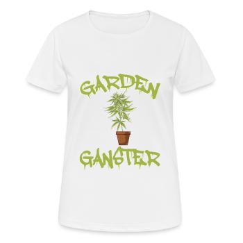 Marijuana Cannabis Weed Smoke Hemp Design Garden - T-shirt respirant Femme - blanc - Devant - AI Model Female 172 dark (172cm)