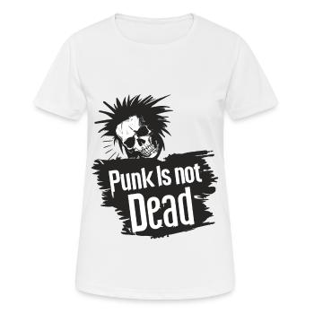 Punk Is Not Dead Punk Rock Punker Punk Rocker Rock - Women's Breathable T-Shirt - white - Front - AI Model Female 172 dark (172cm)