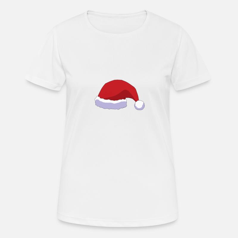 Santa hat - Women's Breathable T-Shirt - white