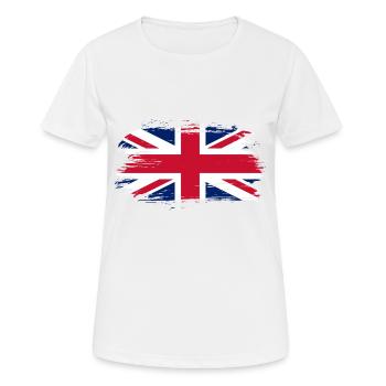 United Kingdom Flag - Women's Breathable T-Shirt - white - Front - AI Model Female 172 dark (172cm)