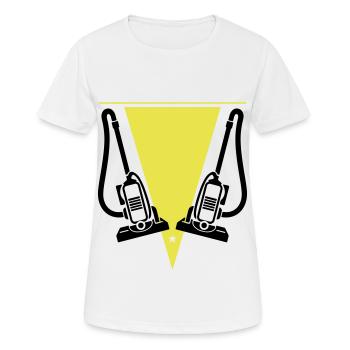 Entreprise de nettoyage d’aspirateurs - T-shirt respirant Femme - blanc - Devant - AI Model Female 172 dark (172cm)