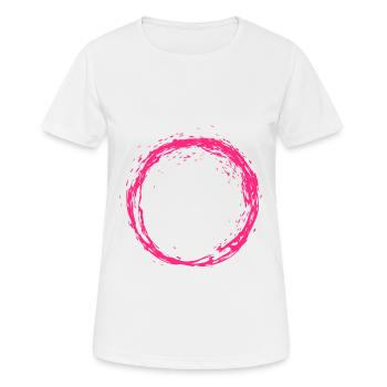 Kreis Rosa - Frauen T-Shirt atmungsaktiv - Weiß - Vorne - AI Model Female 172 dark (172cm)