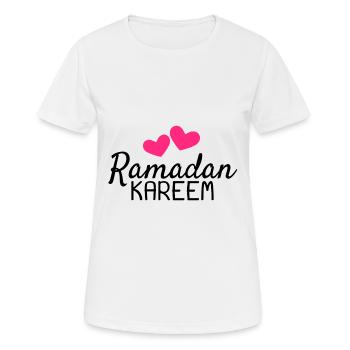 Ramadan Kareem Fest Liebe Ramadan - Frauen T-Shirt atmungsaktiv - Weiß - Vorne - AI Model Female 172 dark (172cm)