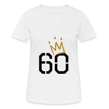 60th birthday - Women's Breathable T-Shirt - white - Front - AI Model Female 172 dark (172cm)