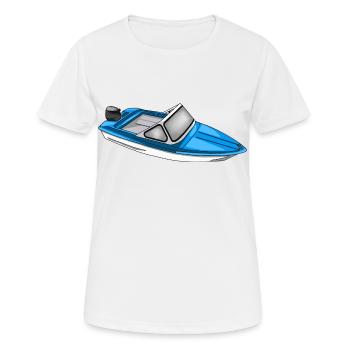 Bateau Ibis de la RDA - T-shirt respirant Femme - blanc - Devant - AI Model Female 172 dark (172cm)