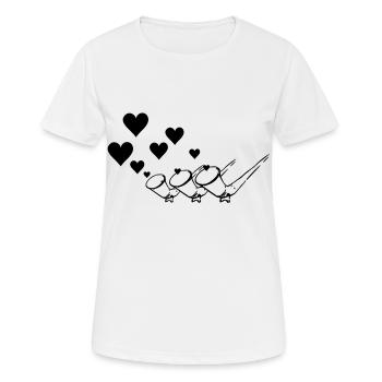 Instrument à vent ALPHORN,corne,ALPES,de la musiqu - T-shirt respirant Femme - blanc - Devant - AI Model Female 172 dark (172cm)