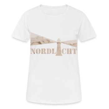 Dune aurore boréale - T-shirt respirant Femme - blanc - Devant - AI Model Female 172 dark (172cm)