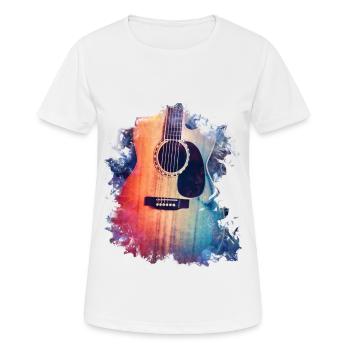 Acoustic Guitar Guitar Acoustic Guitar Music - Women's Breathable T-Shirt - white - Front - AI Model Female 172 dark (172cm)