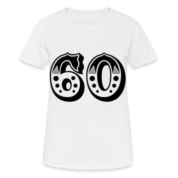 60 - Nombre - Nombre - T-shirt respirant Femme - blanc - Devant - AI Model Female 172 dark (172cm)
