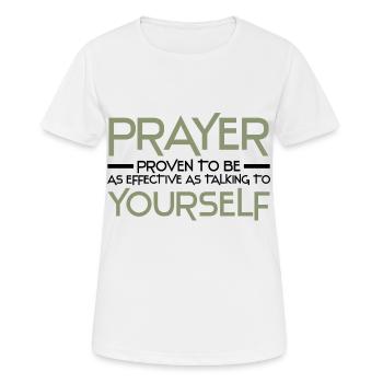Atheismus - Frauen T-Shirt atmungsaktiv - Weiß - Vorne - AI Model Female 172 dark (172cm)