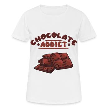 Chocolate Chocolate SweetCandy Chocolate Table - Women's Breathable T-Shirt - white - Front - AI Model Female 172 dark (172cm)