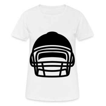 Casque de football - T-shirt respirant Femme - blanc - Devant - AI Model Female 172 dark (172cm)