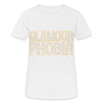 Couleurs changeables | Glamourphobia Glamour Phobie - T-shirt respirant Femme - blanc - Devant - AI Model Female 172 dark (172cm)
