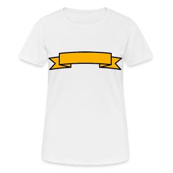 Bannière - Insérer du texte - T-shirt respirant Femme - blanc - Devant - AI Model Female 172 dark (172cm)