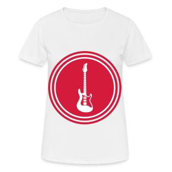 Symbole de guitare - T-shirt respirant Femme - blanc - Devant - AI Model Female 172 dark (172cm)