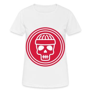 Skull kopf icon - Frauen T-Shirt atmungsaktiv - Weiß - Vorne - AI Model Female 172 dark (172cm)