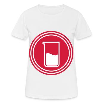 Test tube chemistry - Women's Breathable T-Shirt - white - Front - AI Model Female 172 dark (172cm)